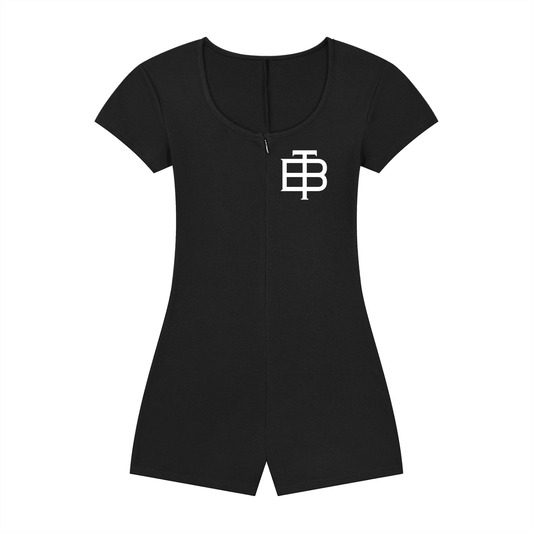 Bangonetime Women's Dual-Function Cape Tie-Waist Romper