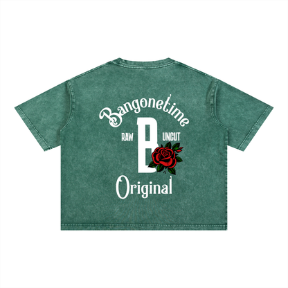 B1T Mineral Wash Boxy Cotton T-Shirt