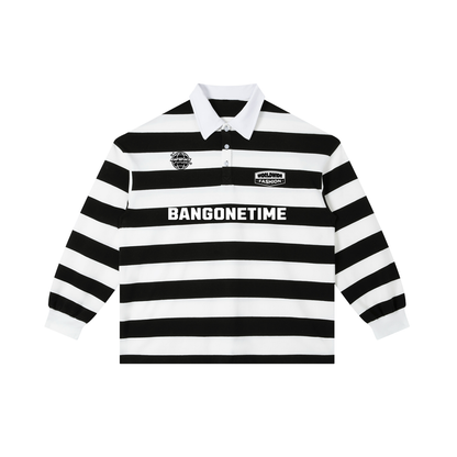 Bangonetime Block Stripe Polo Shirt