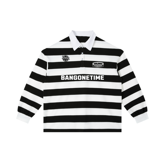 Bangonetime Block Stripe Polo Shirt
