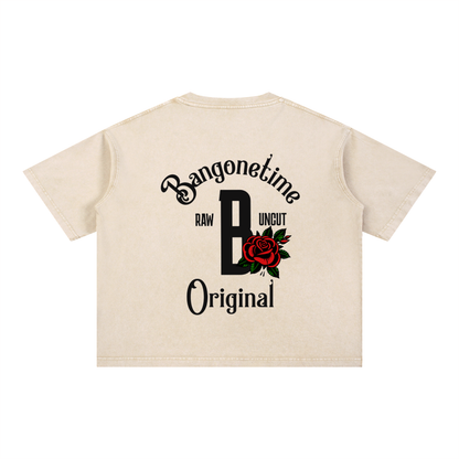 B1T Mineral Wash Boxy Cotton T-Shirt