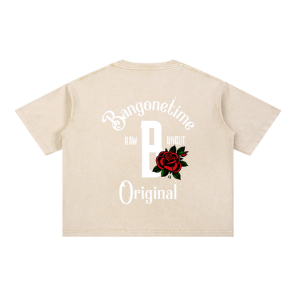 B1T Mineral Wash Boxy Cotton T-Shirt