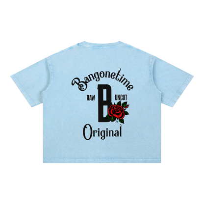 B1T Mineral Wash Boxy Cotton T-Shirt