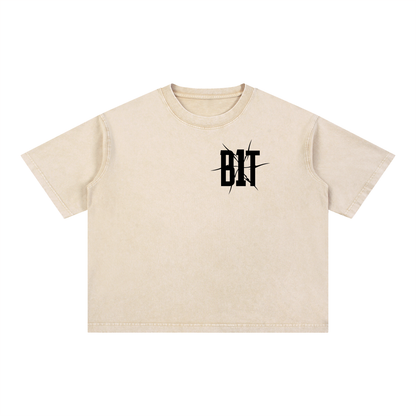 B1T Mineral Wash Boxy Cotton T-Shirt
