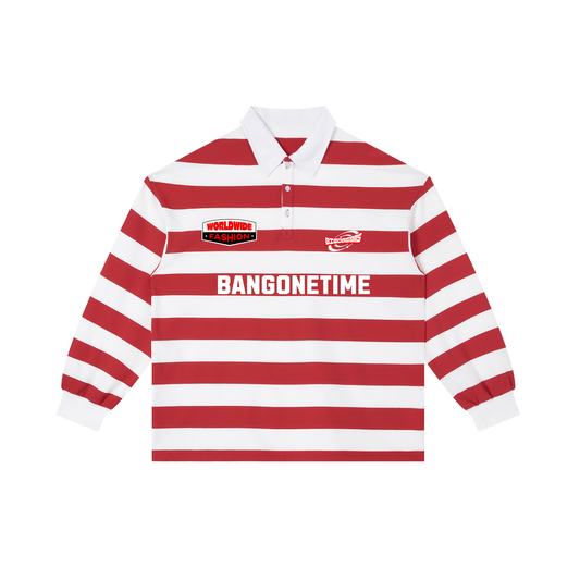 Bangonetime Block Stripe Polo Shirt