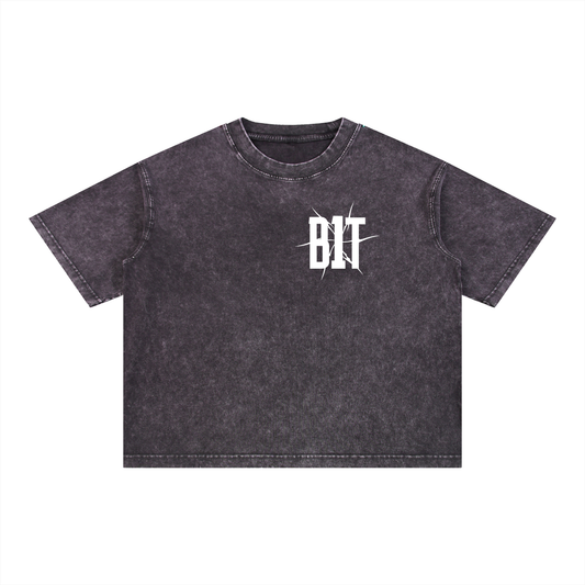 B1T Mineral Wash Boxy Cotton T-Shirt