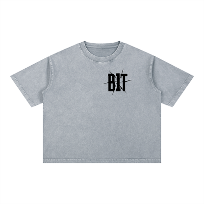B1T Mineral Wash Boxy Cotton T-Shirt