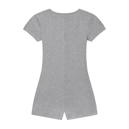 Bangonetime Women's Dual-Function Cape Tie-Waist Romper