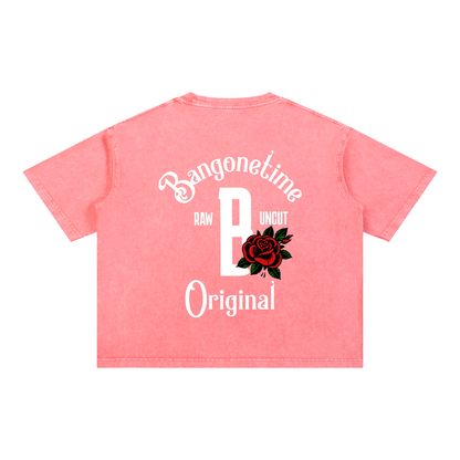 B1T Mineral Wash Boxy Cotton T-Shirt