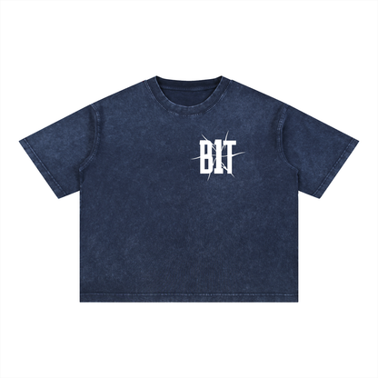 B1T Mineral Wash Boxy Cotton T-Shirt