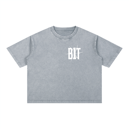 B1T Mineral Wash Boxy Cotton T-Shirt