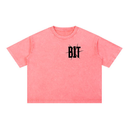 B1T Mineral Wash Boxy Cotton T-Shirt