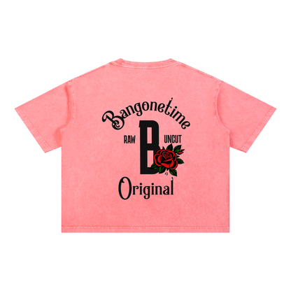 B1T Mineral Wash Boxy Cotton T-Shirt