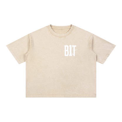 B1T Mineral Wash Boxy Cotton T-Shirt