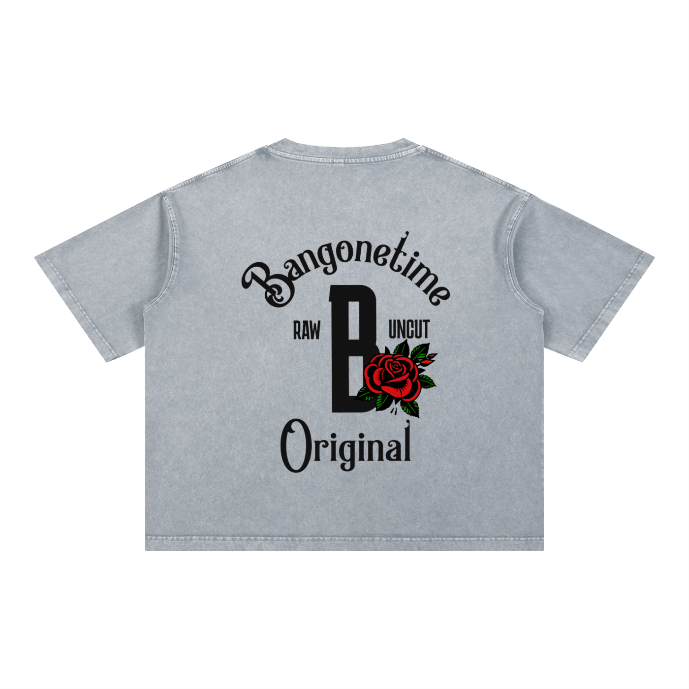 B1T Mineral Wash Boxy Cotton T-Shirt